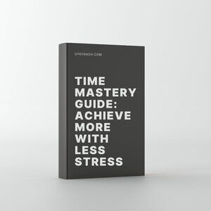 Time Management Guide PDF - Productivity Planner, Daily Schedule Organizer, Digi